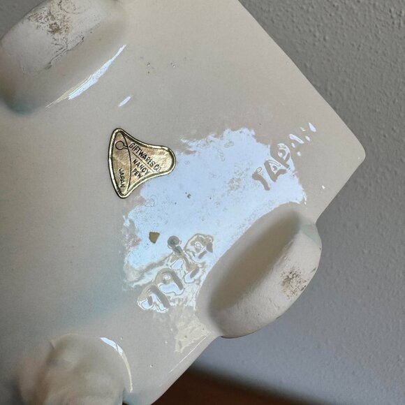 Pink and Blue Ceramic Lamb Planter, Baby Room Decor - Picture 8 of 8